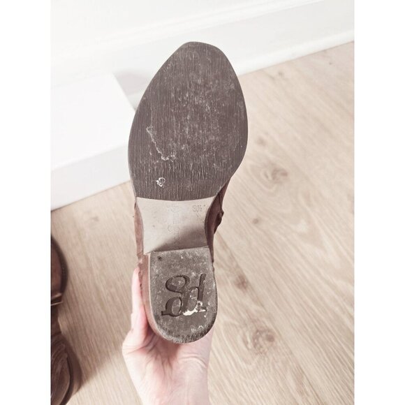 Paul Green Diandra Brown Leather Cap Toe Ankle Boots Booties Zip US 6 - UK 3.5 - Picture 9 of 12